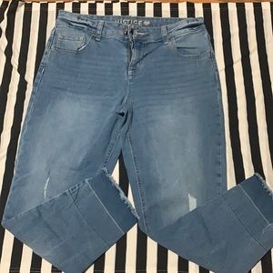 Justice jeans with stretch (mom jeans) size 14 plus